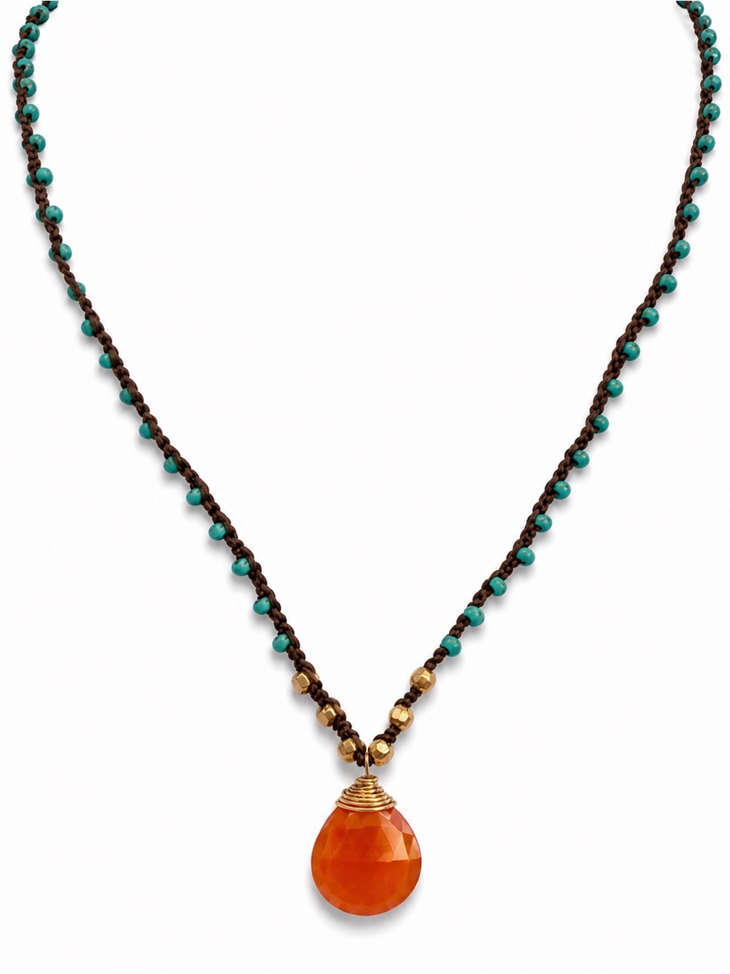Carnelian Silkdrop Necklace
